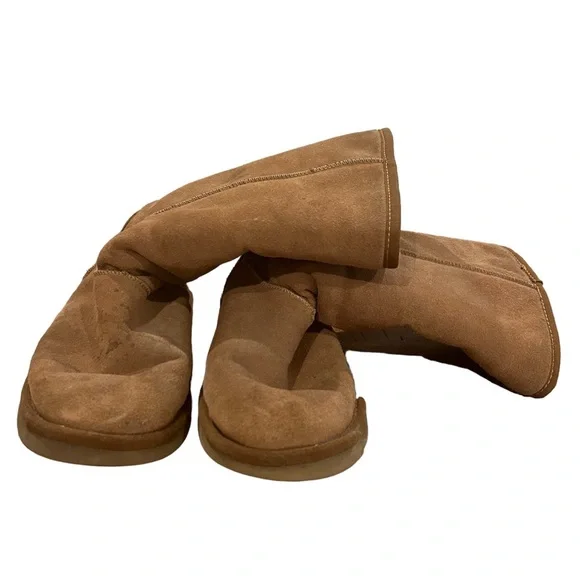 UGG Classic Tall Tan Wool Lined Sheepskin Boots Women’s size 9 Well Loved - Picture 3 of 6